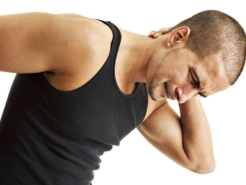 Pain in the cervical vertebrae is the main symptom of osteochondrosis